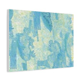 Abstract Aqua Brushstroke Canvas Print — Coastal Blue Wall Art thumbnail 50