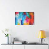 Vibrant Abstract Color Splash Matte Canvas Print thumbnail 60