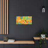 Abstract Orange & Green Canvas Art — Vibrant Modern Wall Decor thumbnail 58