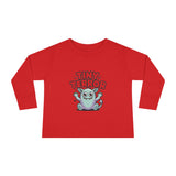 Toddler Tee — "Tiny Terror" Cute Monster Long-Sleeve Shirt thumbnail 6