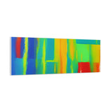Abstract Rainbow Blocks Matte Canvas Print thumbnail 80