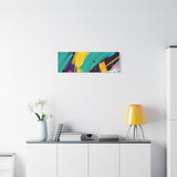 Abstract Neon Brushstroke Canvas Print — Colorful Modern Wall Art thumbnail 72