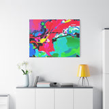 Abstract Neon Splash Matte Canvas Print — Vibrant Colorful Stretched Wall Art thumbnail 90