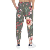 Floral Athletic Joggers — Vintage Meadow All-Over-Print Sweatpants thumbnail 4