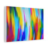 Abstract Rainbow Waves Matte Canvas Print — Vibrant Colorful Wall Art thumbnail 29
