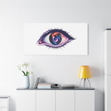 Cosmic Eye Canvas Print — Galaxy Eye Matte Stretched Wall Art thumbnail 96