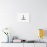 Yoga Skeleton Canvas Print — Meditating Skeleton Wall Art, Minimalist Gothic Home Decor thumbnail 30