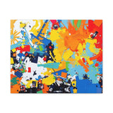 Abstract Splash Colorful Matte Canvas Wall Art – Vibrant Modern Stretched Print thumbnail 8