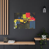 Abstract Color Splash Matte Canvas Print — Modern Stretched Wall Art thumbnail 79