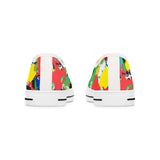 Color Splash Low Top Sneakers — Vibrant Abstract Women's Canvas Shoes thumbnail 6
