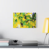 Abstract Green & Yellow Matte Canvas Print – Vibrant Modern Wall Art thumbnail 42