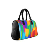 Abstract Art Barrel Type Handbag – Canvas & PU Leather Printed Handbag thumbnail 4