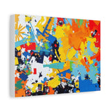 Abstract Splash Colorful Matte Canvas Wall Art – Vibrant Modern Stretched Print thumbnail 32