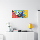 Abstract Color Splash Matte Canvas — Stretched Wall Art thumbnail 75