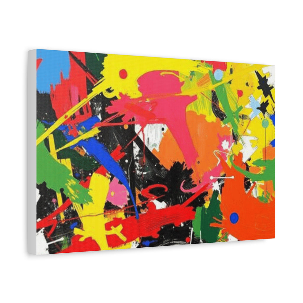 Abstract Art Matte Stretched Canvas — Modern Wall Decor