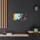 Abstract Color Splash Matte Canvas Print — Modern Stretched Wall Art thumbnail 61