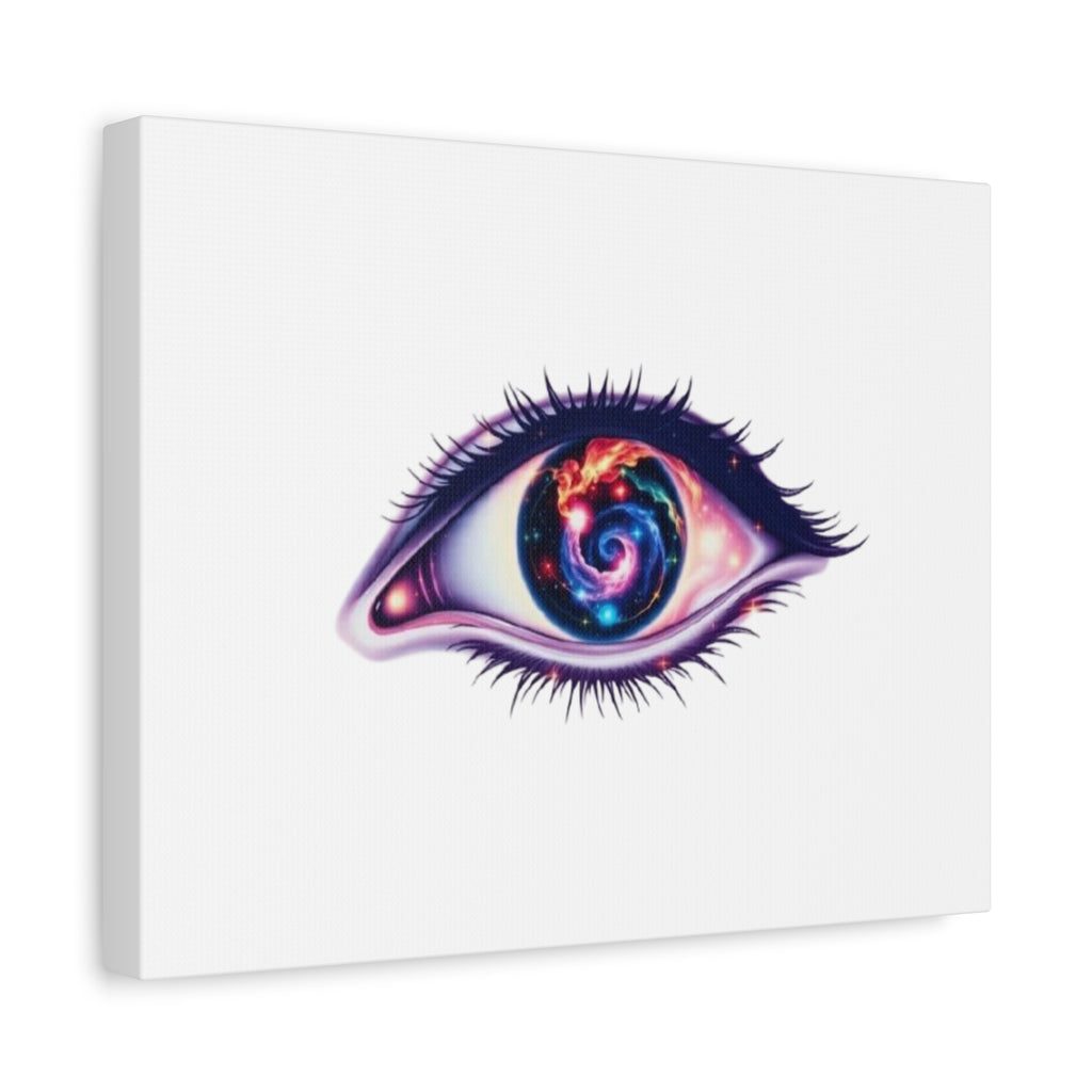 Cosmic Eye Canvas Print — Galaxy Eye Matte Stretched Wall Art