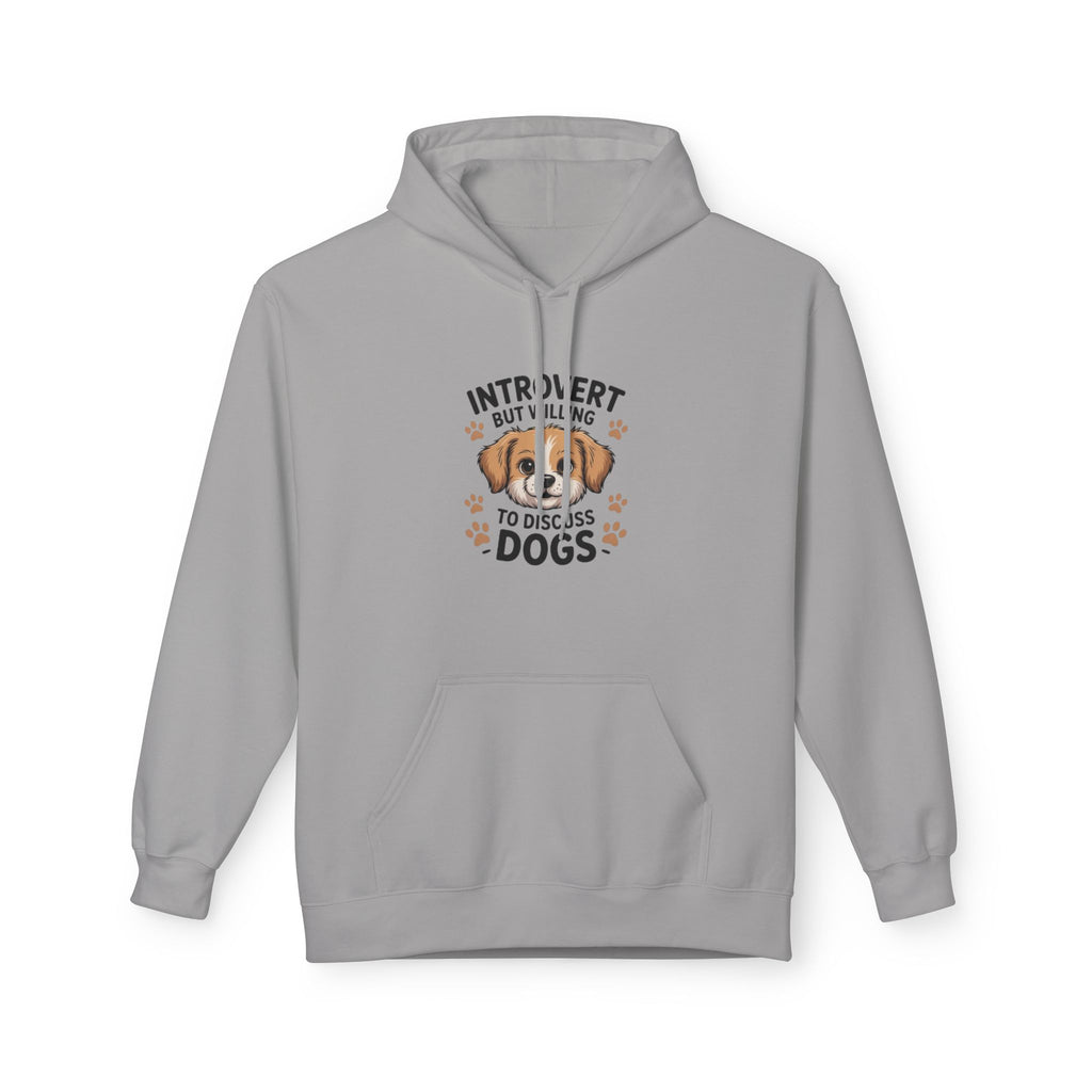 Introvert But Willing To Discuss Dogs Hoodie — Cute Dog Lover Pullover