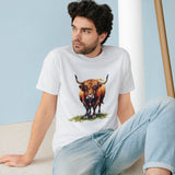 Highland Cow Graphic T-Shirt — Rustic Farm Animal Tee for Nature Lovers thumbnail 4