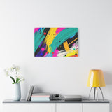 Abstract Neon Brushstroke Canvas Print — Colorful Modern Wall Art thumbnail 63