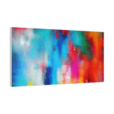 Vibrant Abstract Color Splash Matte Canvas Print thumbnail 74