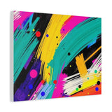 Abstract Neon Brushstroke Canvas Print — Colorful Modern Wall Art thumbnail 47