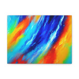 Abstract Rainbow Wave Matte Canvas Print — Vibrant Stretched Wall Art thumbnail 2