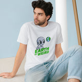 Earth Is Weird Alien T-Shirt — Funny Space Graphic Tee thumbnail 1