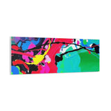 Abstract Neon Splash Matte Canvas Print — Vibrant Colorful Stretched Wall Art thumbnail 80