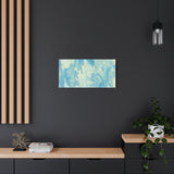 Abstract Aqua Brushstroke Canvas Print — Coastal Blue Wall Art thumbnail 58