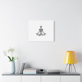 Yoga Skeleton Canvas Print — Meditating Skeleton Wall Art, Minimalist Gothic Home Decor thumbnail 39
