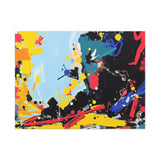 Abstract Color Splash Matte Canvas Print — Modern Stretched Wall Art thumbnail 14