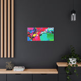 Abstract Neon Splash Matte Canvas Print — Vibrant Colorful Stretched Wall Art thumbnail 58