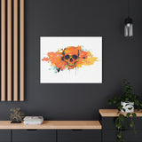 Skull Art Canvas Print – Vibrant Paint-Splash Skull Wall Decor thumbnail 76