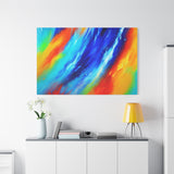 Abstract Rainbow Wave Matte Canvas Print — Vibrant Stretched Wall Art thumbnail 99