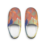 Abstract Brushstroke Women's Indoor Slippers — Cozy Colorful Home Shoes thumbnail 1