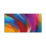 Abstract Rainbow Swirl Matte Canvas Print (Stretched) thumbnail 7