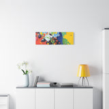 Abstract Color Splash Matte Canvas — Stretched Wall Art thumbnail 69