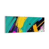 Abstract Neon Brushstroke Canvas Print — Colorful Modern Wall Art thumbnail 71