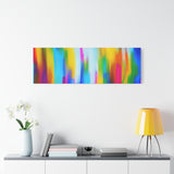 Abstract Rainbow Waves Matte Canvas Print — Vibrant Colorful Wall Art thumbnail 81