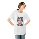 Graphic Tee — "I’m Nice Until I’m Not" Split-Face Portrait thumbnail 3