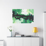 Abstract Green Brushstroke Canvas Print thumbnail 87