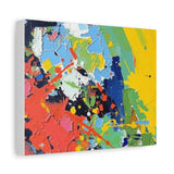 Abstract Color Splash Matte Canvas — Stretched Wall Art thumbnail 29