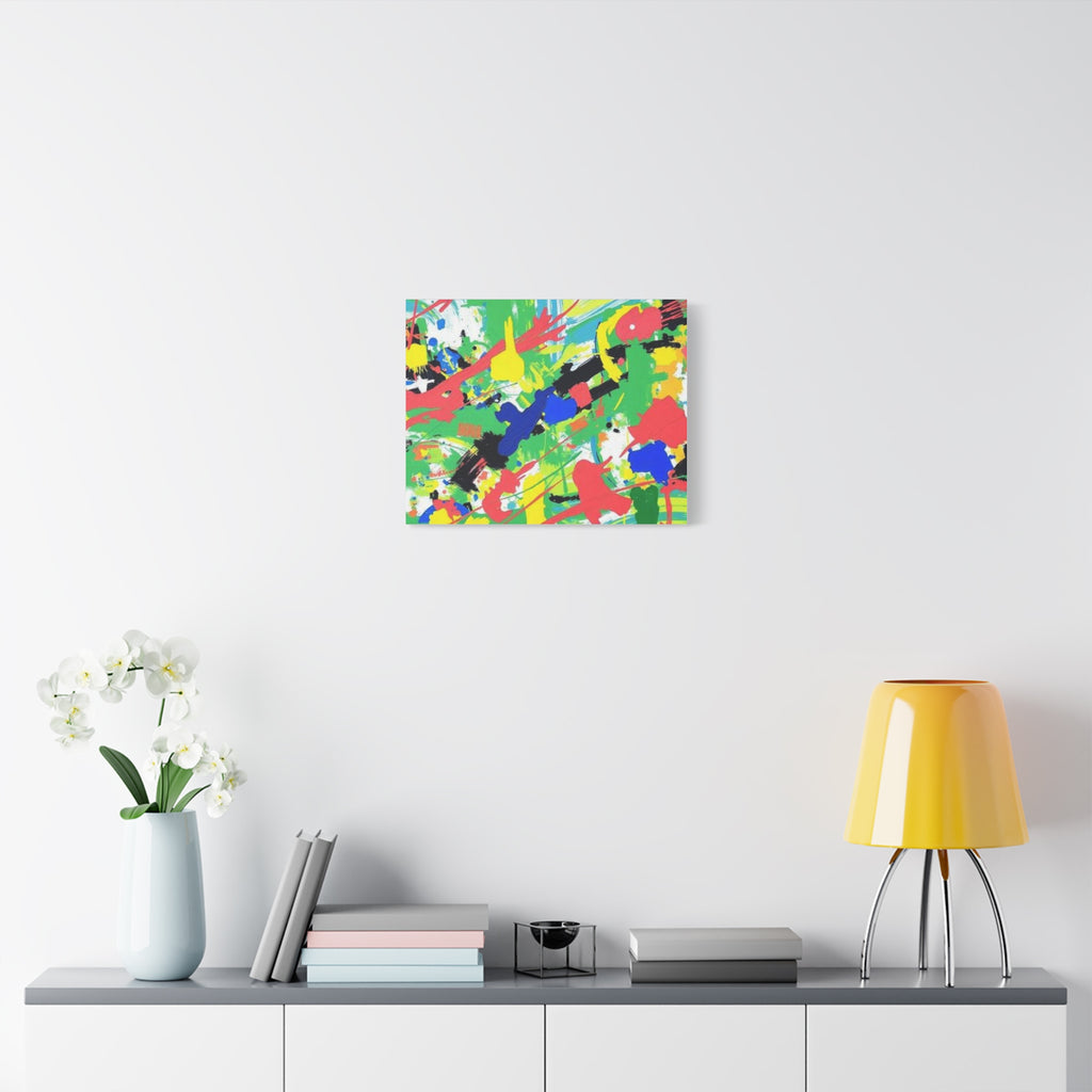 Abstract Color Splash Canvas Print — Vibrant Modern Wall Art