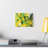 Abstract Green & Yellow Matte Canvas Print – Vibrant Modern Wall Art thumbnail 36