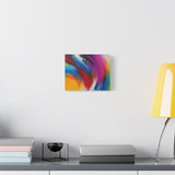 Abstract Rainbow Swirl Matte Canvas Print (Stretched) thumbnail 30