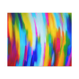 Abstract Rainbow Waves Matte Canvas Print — Vibrant Colorful Wall Art thumbnail 10