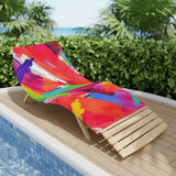 Vibrant Brushstroke Beach Towel — Colorful Abstract Paint Swatch Design thumbnail 12