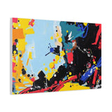 Abstract Color Splash Matte Canvas Print — Modern Stretched Wall Art thumbnail 27
