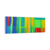 Abstract Rainbow Blocks Matte Canvas Print thumbnail 68